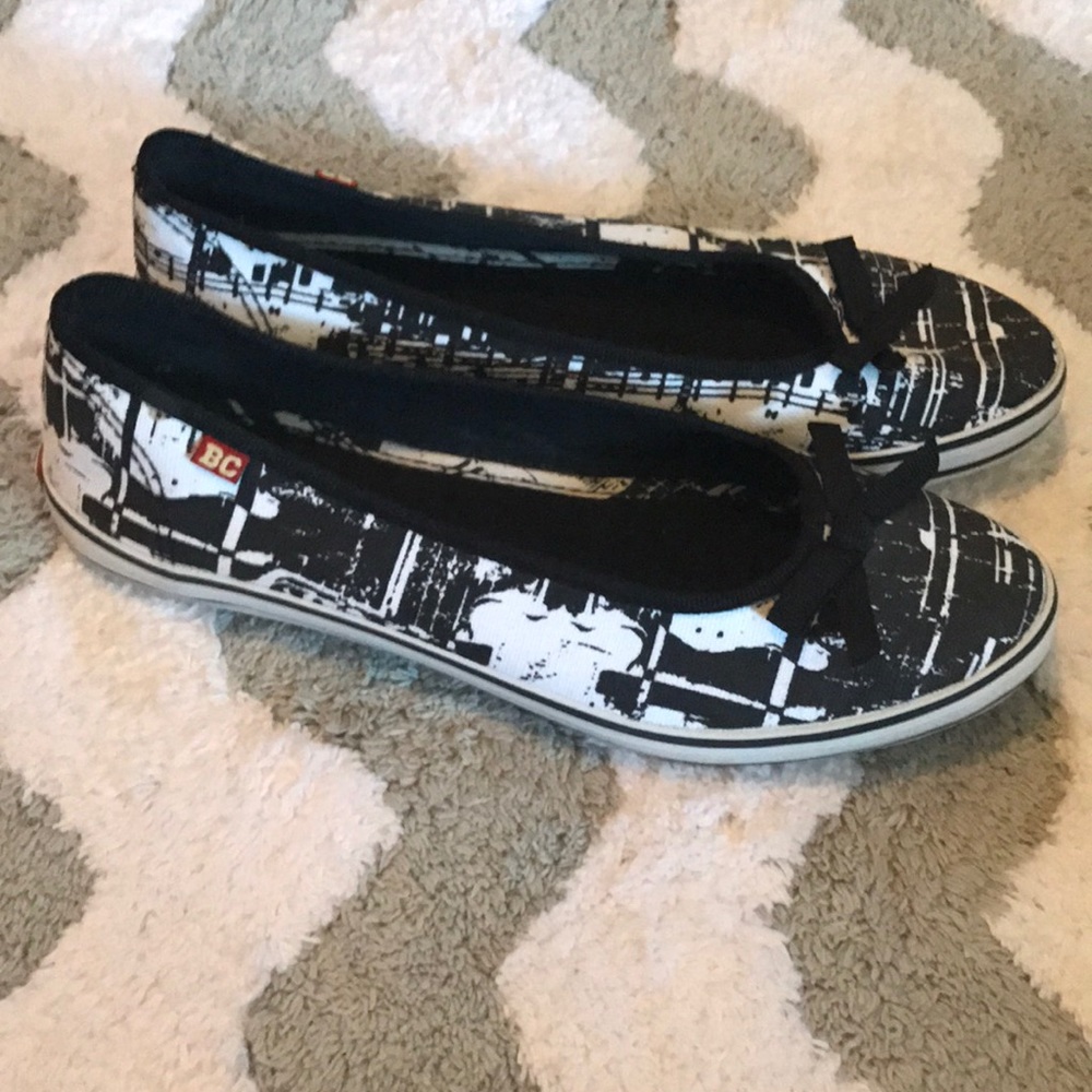 Bc Footwear Cat's Meow Rock N Roll Canvas Slip On